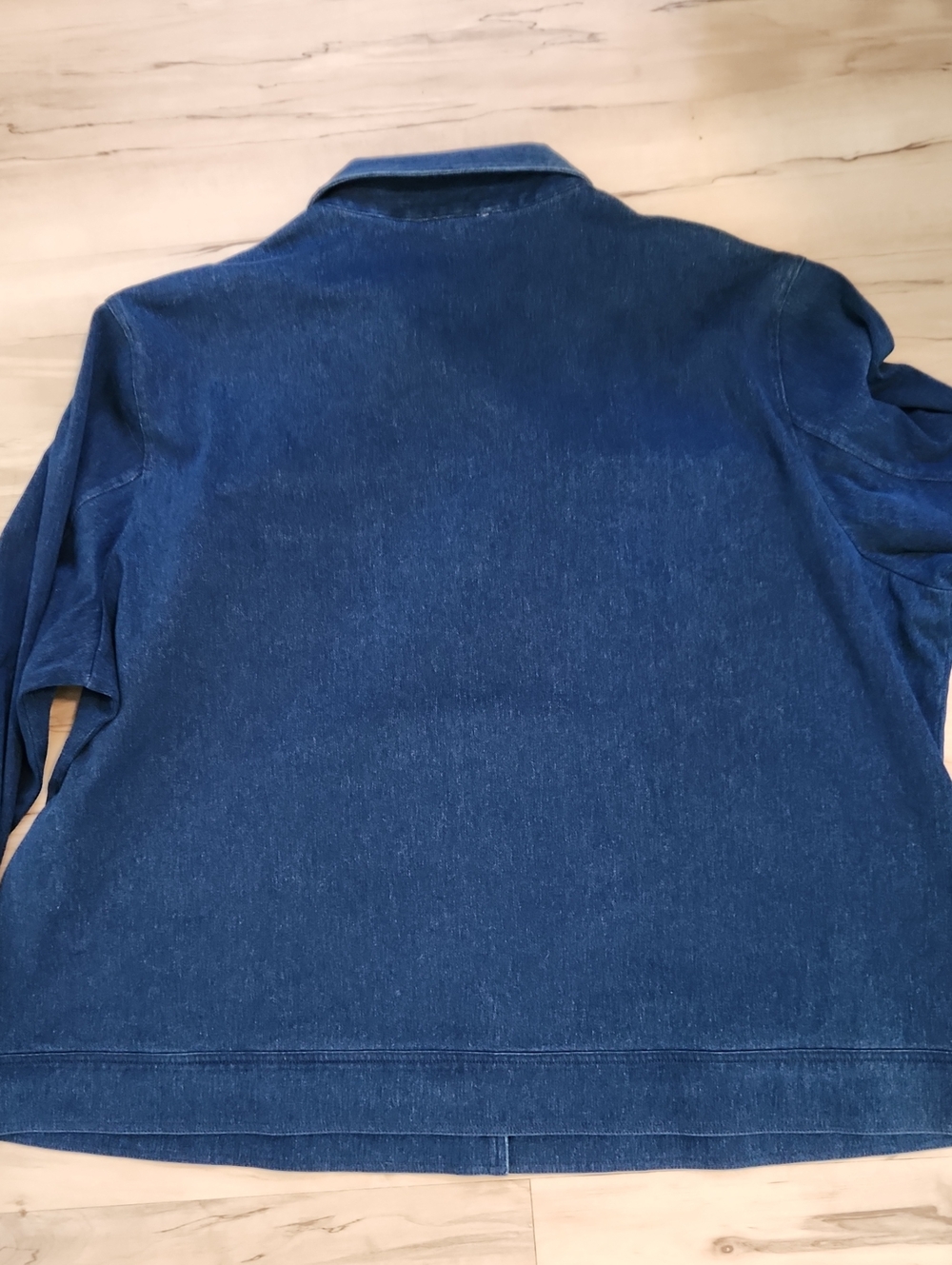 Draper's & Damon's Button Up Stretchy Lightweight Long Sleeve Denim Top Size 3X - Picture 8 of 12
